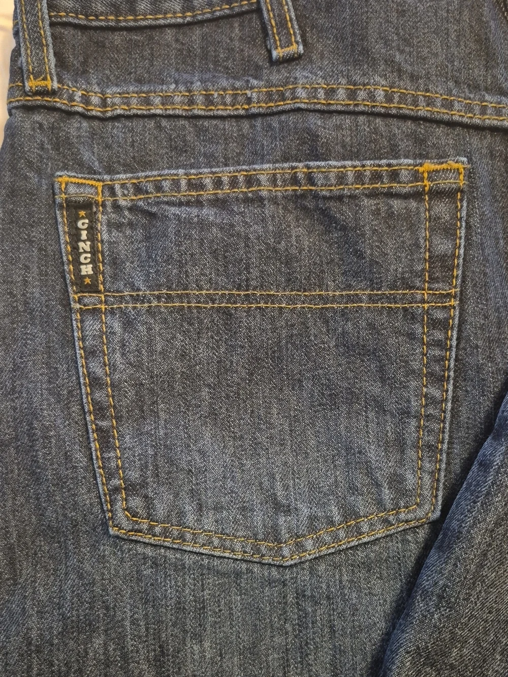 Cinch Jeans  Black Patch.relaxed Fit. 34